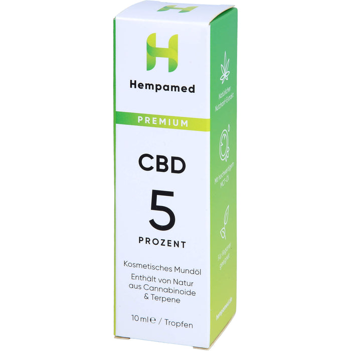 Hempamed Prem Cbd Moel 5%, 10 ml TRO