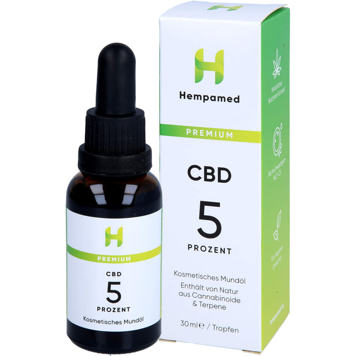 Hempamed CBD Premium Mundöl 5%, 30 ml TRO