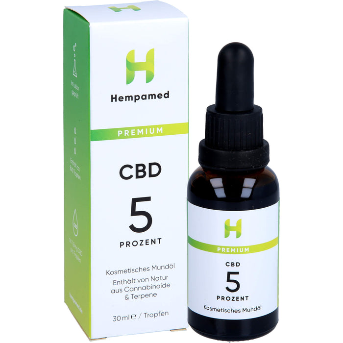 Hempamed CBD Premium Mundöl 5%, 30 ml TRO