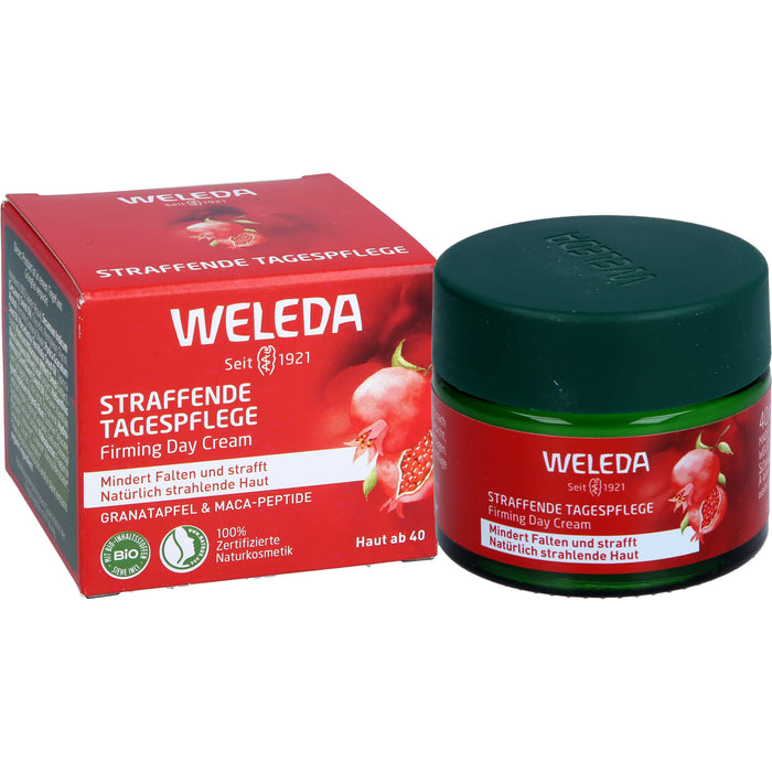 WELEDA straffende Tagespflege Granatapfel & Maca-Peptide mindert Falten & strafft, 40 ml Cream