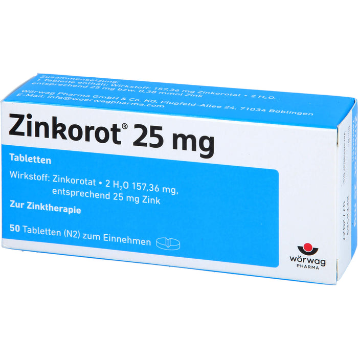 Zinkorot 25mg Tabletten, 50 St TAB