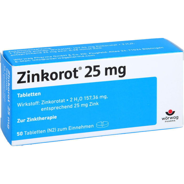 Zinkorot 25mg Tabletten, 50 St TAB