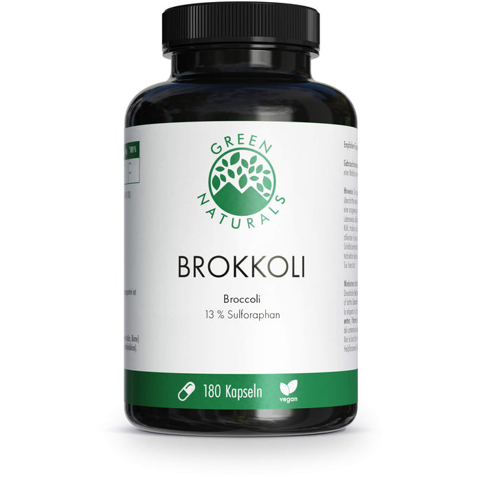 GREEN NATURALS Brokkoli + 13% Sulforaphan vegan, 180 St KAP