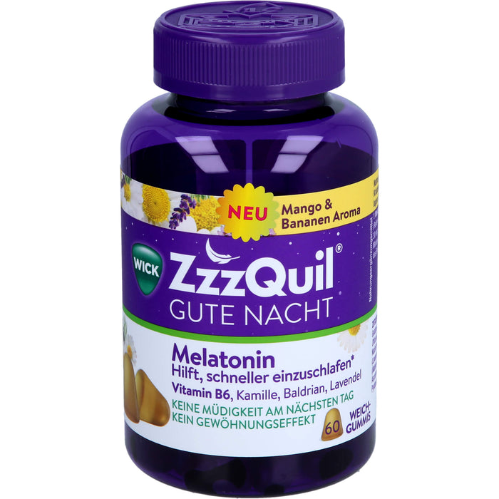 WICK ZzzQuil Gute Nacht Mango & Banane, 60 St