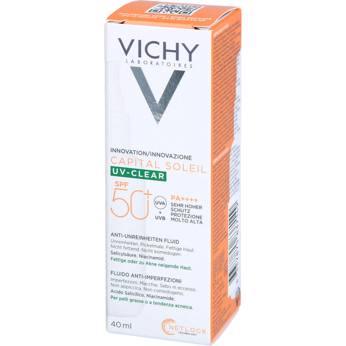 VICHY Capital Soleil UV-Clear LSF50+, 40 ml FLU