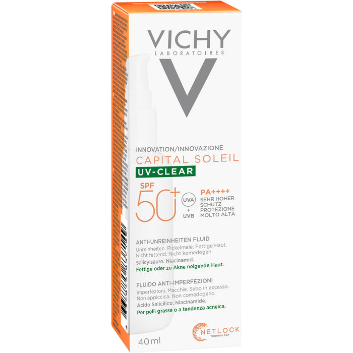 VICHY Capital Soleil UV-Clear LSF50+, 40 ml FLU