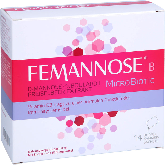 FEMANNOSE B MicroBiotic Pulver trägt zu einer normalen Funktion des Immunsystems bei, 14 pcs. Sachets