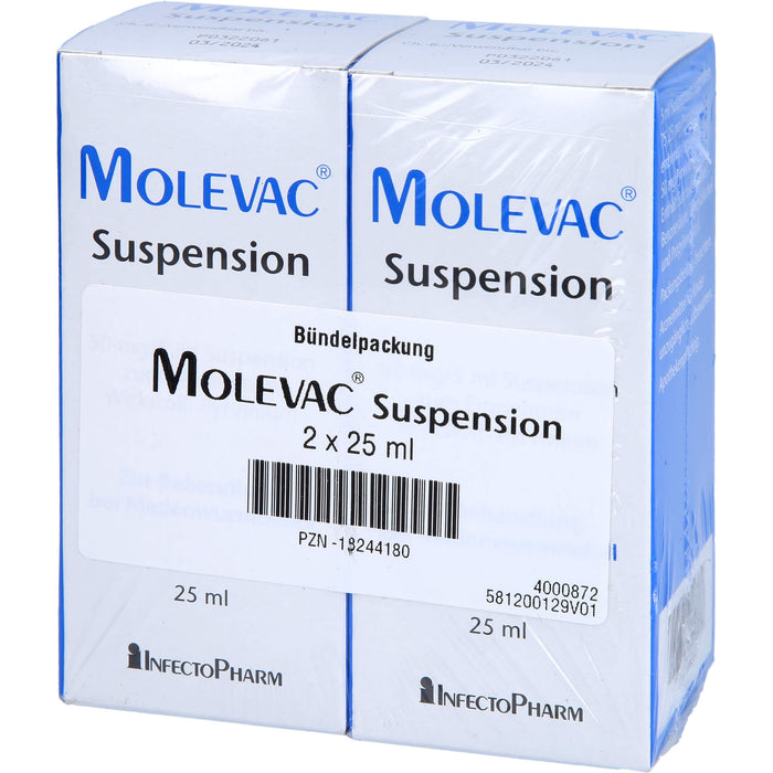 Molevac Suspension, 50 mg/5 ml Suspension zum Einnehmen, 2X25 ml SUE