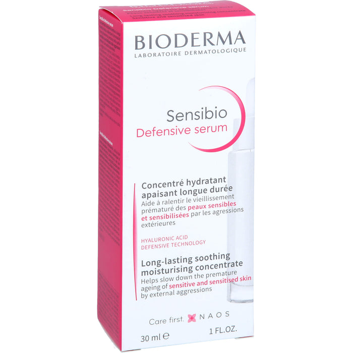 BIODERMA Sensibio Defensive Serum zur täglichen Pflege der Haut, 30 ml Lösung