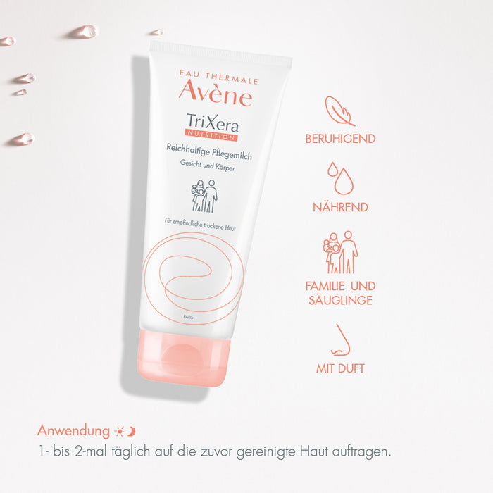 Avène TriXera Nutrition Reichhaltige Pflegemilch, 200 ml Creme