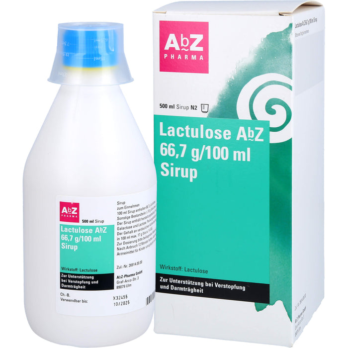 Lactulose AbZ 66,7 g/100 ml Sirup, 500 ml Solution