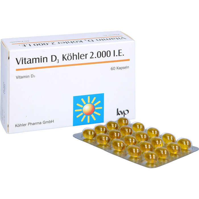 Vitamin D3 Köhler 2000 IE, 60 St. Kapseln