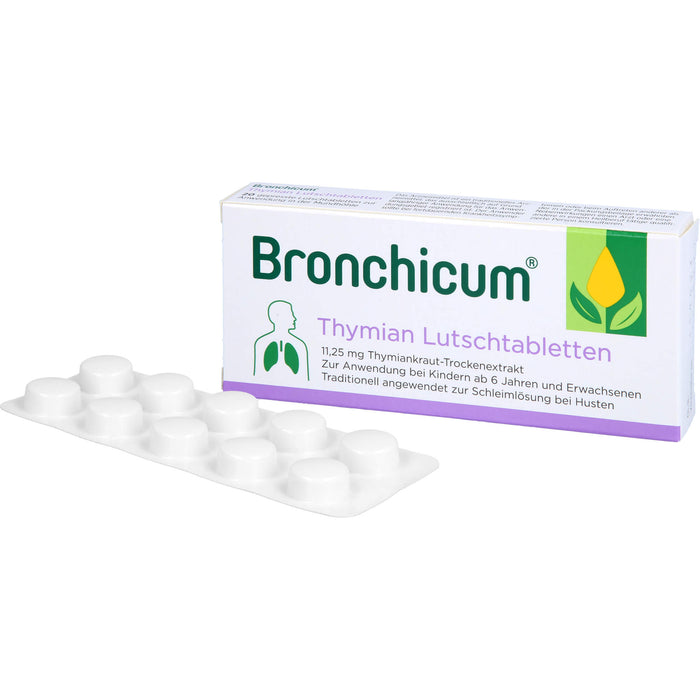 Bronchicum Thymian Lutschtabletten, 20 pc Tablettes