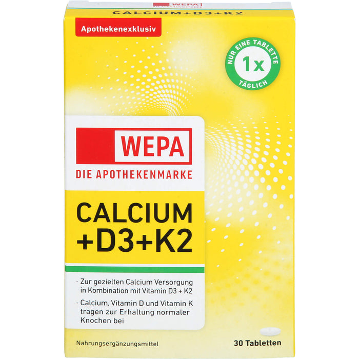 WEPA Calcium+D3+K2 Tabletten, 30 St TAB