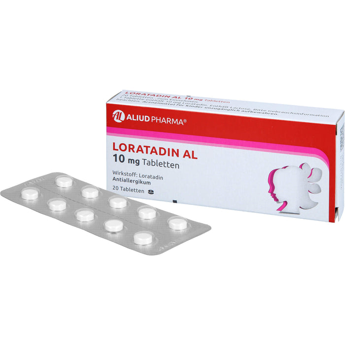 Loratadin AL 10 mg Tabletten Antiallergikum, 20 St. Tabletten