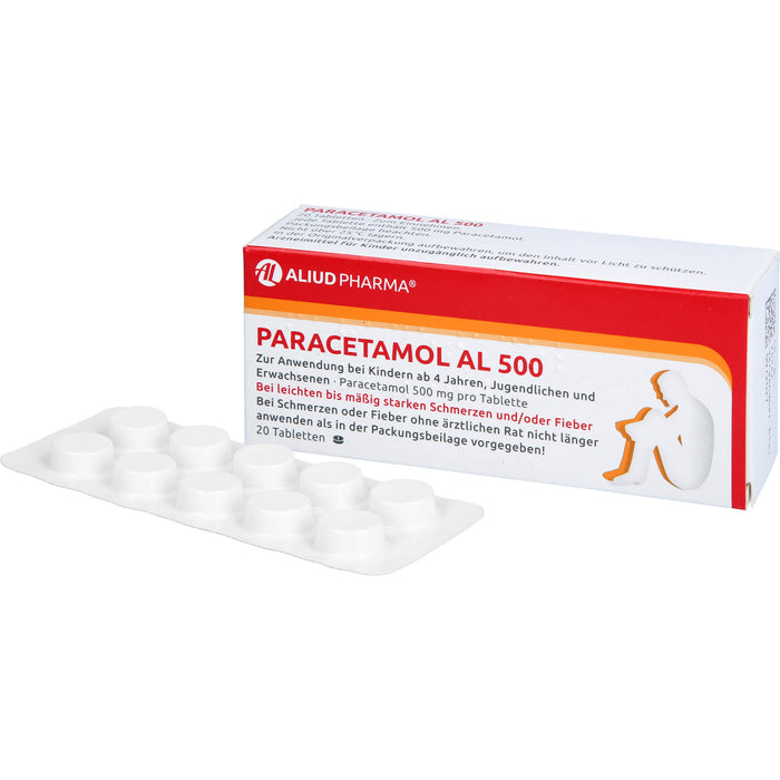 Paracetamol AL 500 Tabletten, 20 St. Tabletten