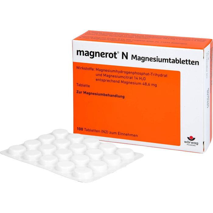 magnerot N Magnesiumtabletten, 100 pc Tablettes