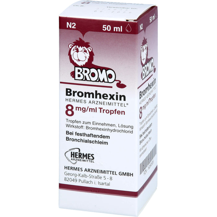 Bromhexin Hermes 8mg/ml Tr, 50 ml TEI