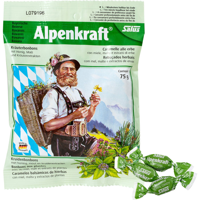 Salus Bayerische Alpenkraft Kräuterbonbons, 75 g Candies