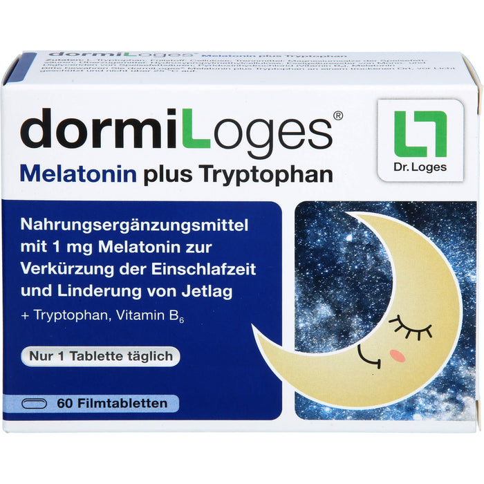 dormiLoges 1mg Melatonin plus Tryptophan, 60 St FTA