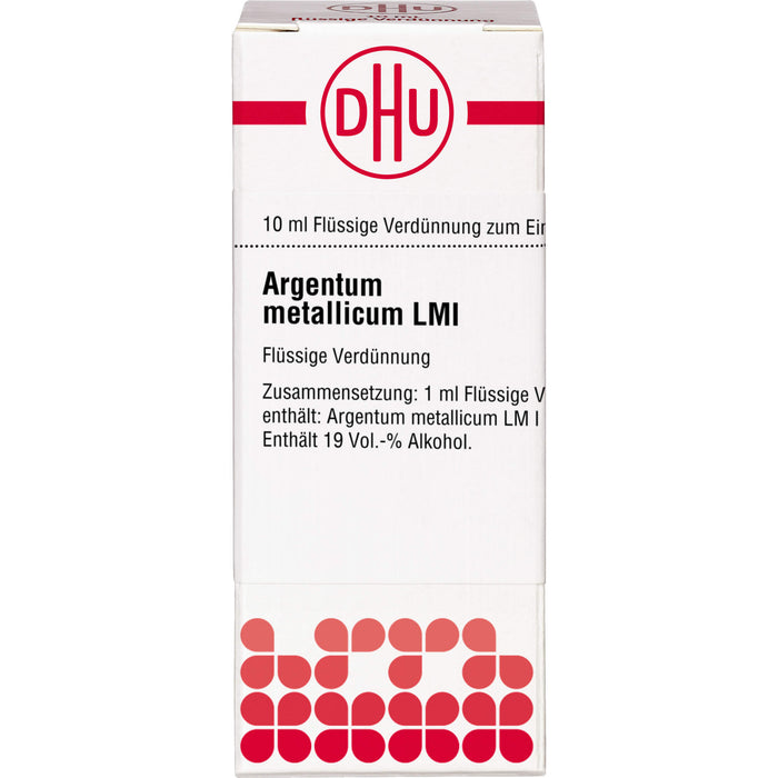 Argentum metallicum LM I Dilution Ind-Fert, 10 ml DIL