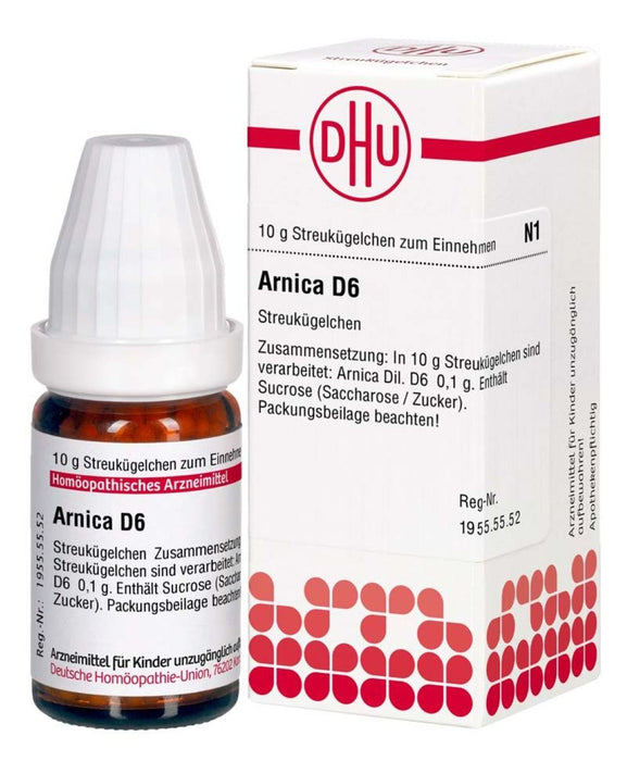 DHU Arnica D6 Streukügelchen, 10 g Globules