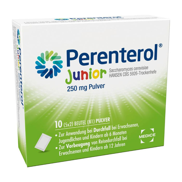 Perenterol Junior 250 mg Pulver bei Durchfall, 10 pc Sachets