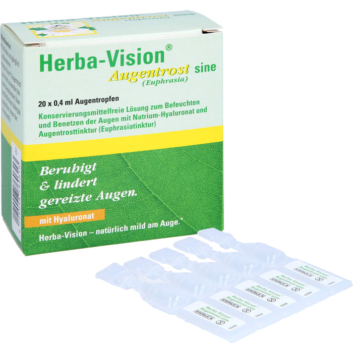 Herba-Vision Augentrost sine Augentropfen, 20 pc Ampoules