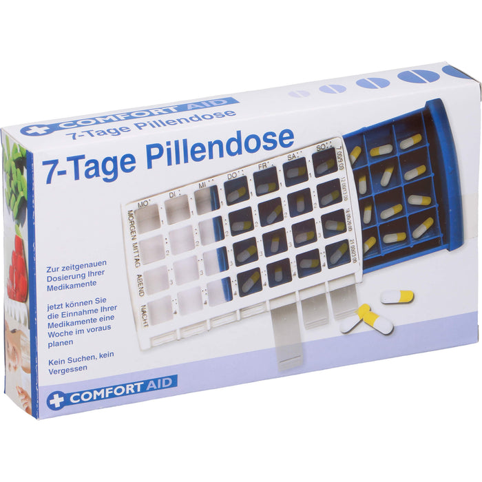 Pillendose 7Tage+4Fächer je Tag Kunststoff, 1 St