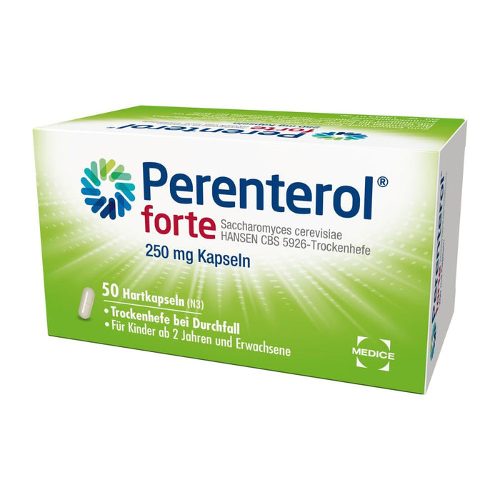 Perenterol forte 250 mg Kapseln Trockenhefe bei Durchfall, 50 pcs. Capsules