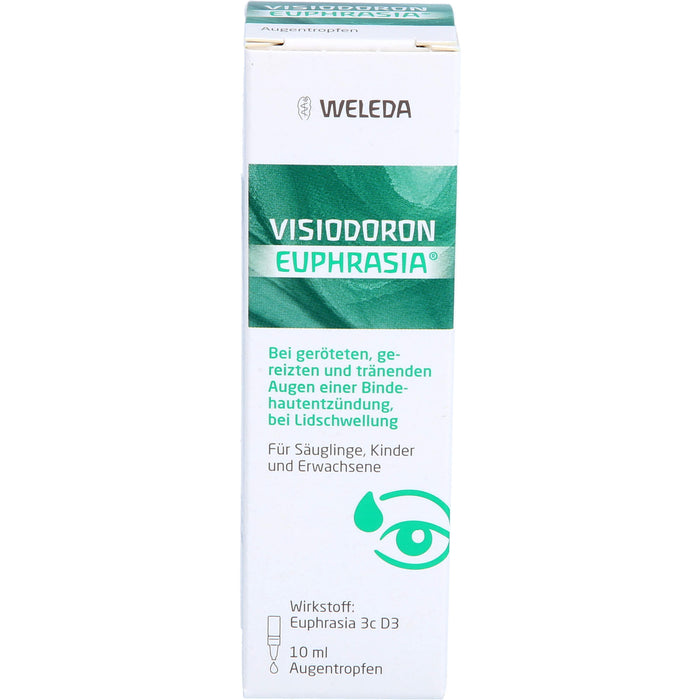 WELEDA Visiodoron Euphrasia Augentropfen bei geröteten, gereizten und tränenden Augen, 10 ml Solution