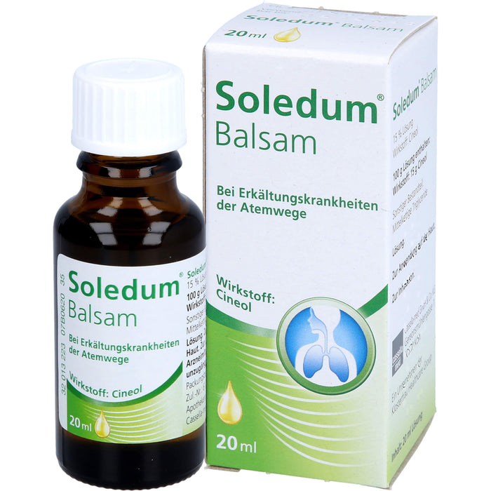 Soledum Balsam Tropfen bei Erkältungskrankheiten der oberen Luftwege, 20 ml Lösung