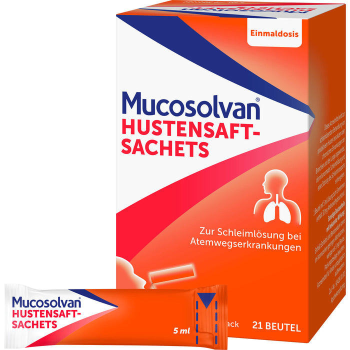 MUCOSOLVAN Hustensaft-Sachets, 21 St. Beutel