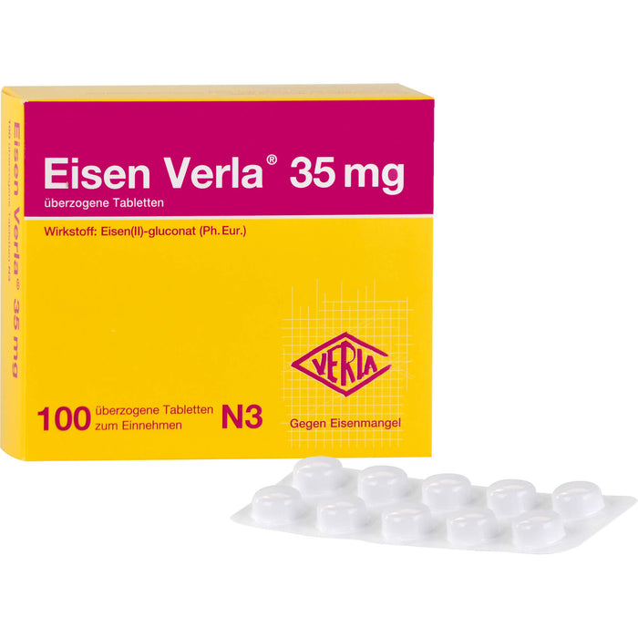 Eisen Verla 35 mg, überzogene Tabletten, 100 St. Tabletten