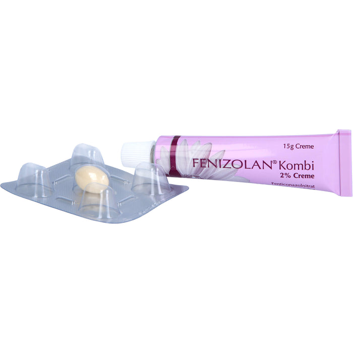 FENIZOLAN Kombi 600 mg Vaginalovulum/2% Creme bei Pilzerkrankungen der Scheide, 1 pc Paquet combiné