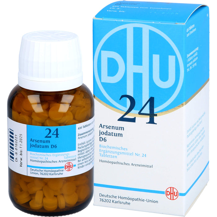 DHU Schüßler-Salz Nr. 24 Arsenum jodatum D6 Tabletten, 420 pc Tablettes