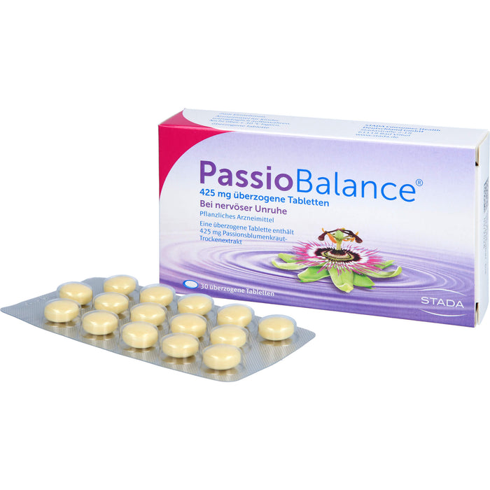 PassioBalance Tabletten bei nervöser Unruhe, 30 St. Tabletten