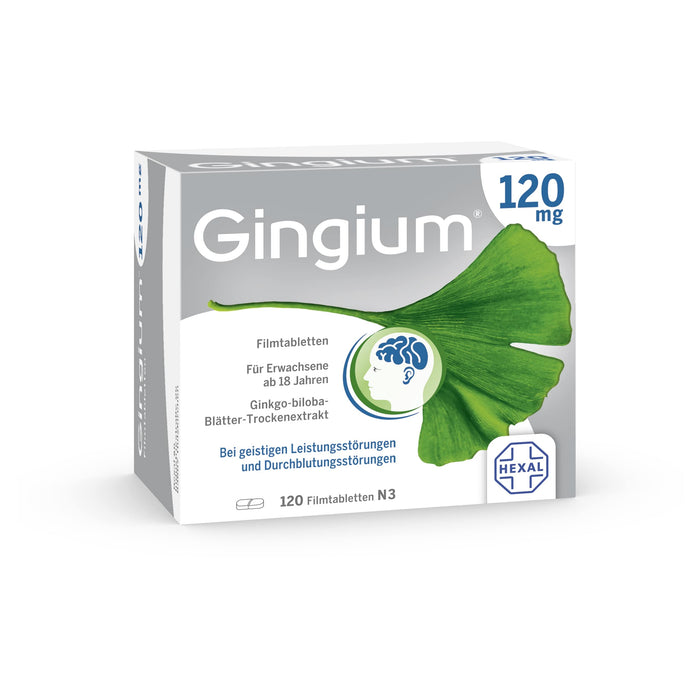 Gingium 120 mg Filmtabletten, 120 pcs. Tablets