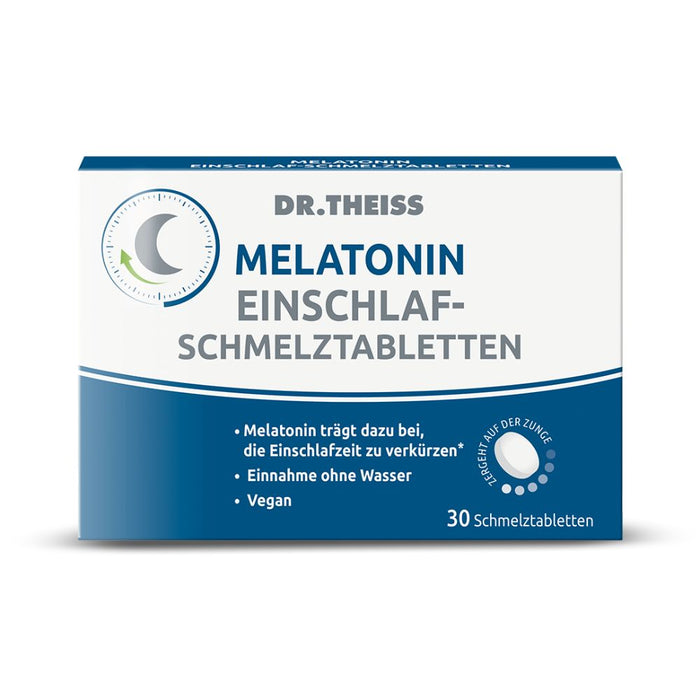 Dr. Theiss Melatonin Einschlaf-Schmelztabletten, 30 pcs. Tablets