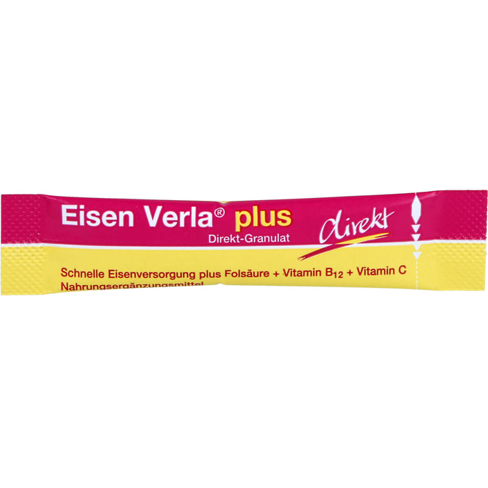 Eisen Verla plus Direkt-Granulat Sticks für gesunde Blutbildung, 30 pcs. Sachets