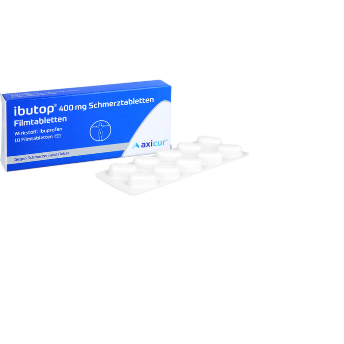 ibutop 400 mg Schmerztabletten Reimport axicorp, 10 pc Tablettes