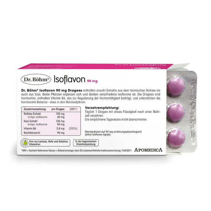 Dr Böhm Isoflavon forte 90 mg Dragees, 60 St. Tabletten