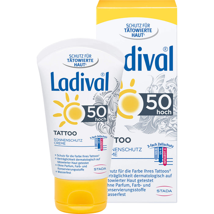 Ladival Tattoo LSF 50 Sonnenschutzcreme, 50 ml Cream