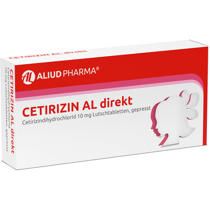 Cetirizin AL direkt, 10 mg Lutschtablette, gepresst, 21 pc Tablettes