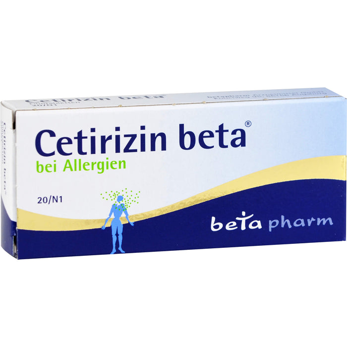 Cetirizin beta bei Allergien Filmtabletten, 20 St. Tabletten