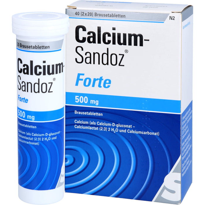 Calcium-Sandoz forte Brausetabletten, 40 pc Tablettes