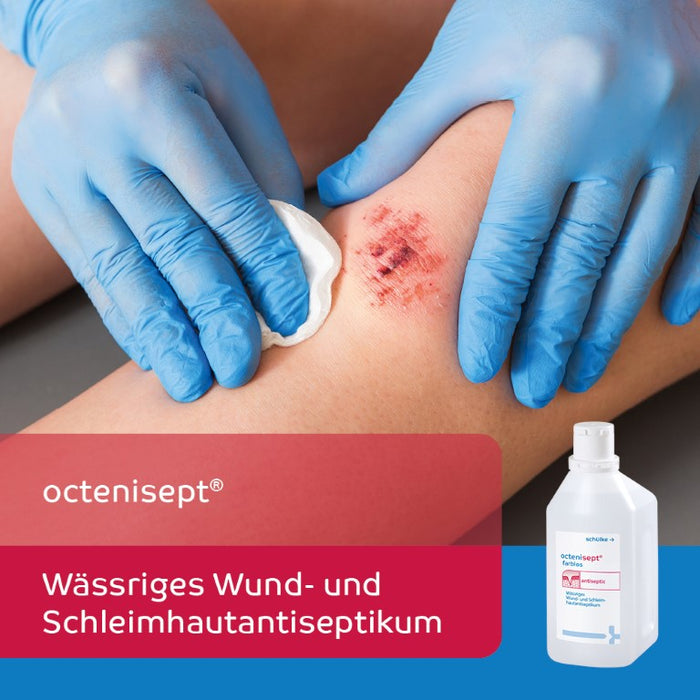 octenisept - wässriges Wund- und Schleimhautantiseptikum mit guter Verträglichkeit, schmerzfreier Anwendung und schneller Wirkung, 1000 ml Solution