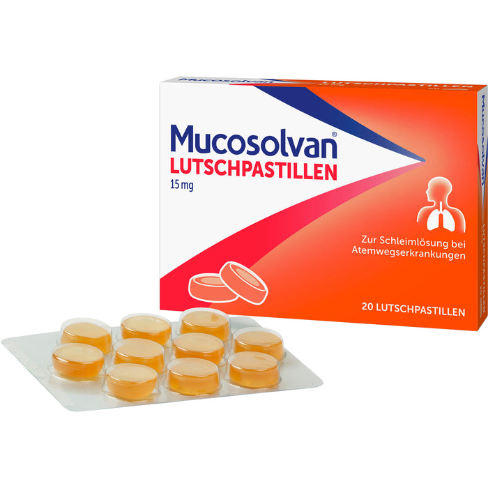 Mucosolvan 15 mg Lutschpastillen, 20 St. Tabletten