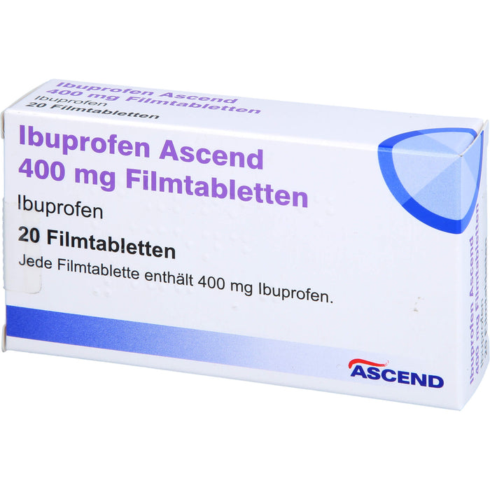 Ibuprofen Ascend 400 mg Filmtabletten, 20 St FTA