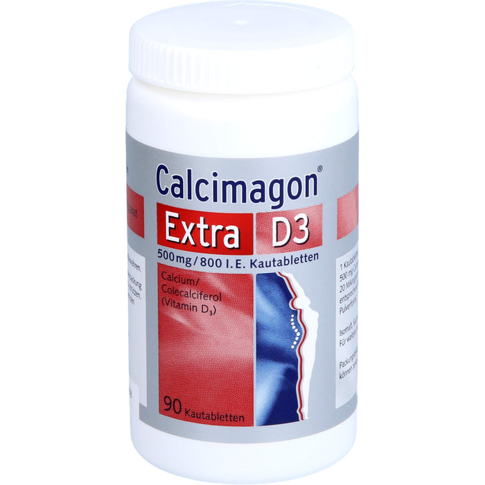 Calcimagon Extra D3 500 mg / 800 I.E. Kautabletten, 90 pc Tablettes